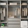 Tủ quần áo phủ màng PVC giả đá mã YD1028