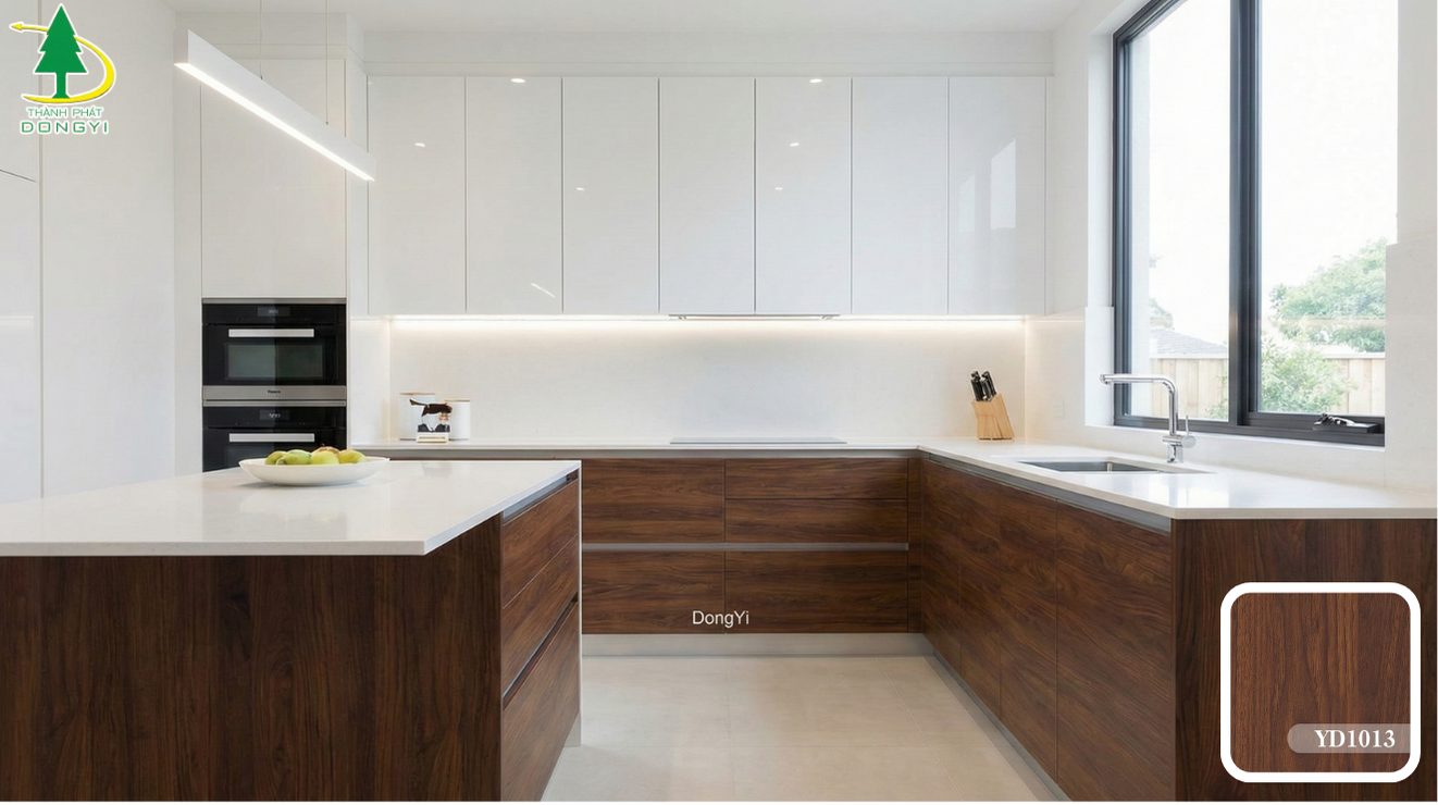 Nội thất sử dụng màng pvc dongyi kết hợp acrylic