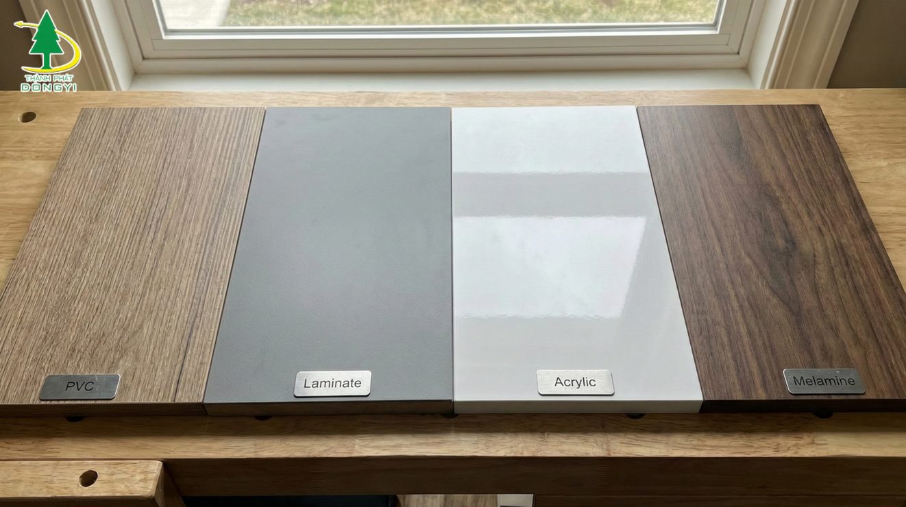 So sánh 4 loại màng dán cho gỗ công nghiệp