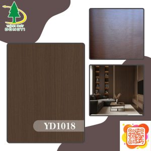 Ảnh đại diện màng film pvc vân gỗ óc chó sọc nâu trầm mã YD1018