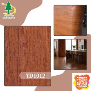 Màng PVC Vân Gỗ YD1012 - Màu Nâu Đỏ (Cánh Gián)