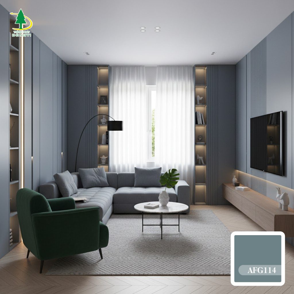 Ảnh nội thất sử dụng mã màu pvc trơn AFG114 Ảnh nội thất sử dụng mã màu pvc trơn AFG114