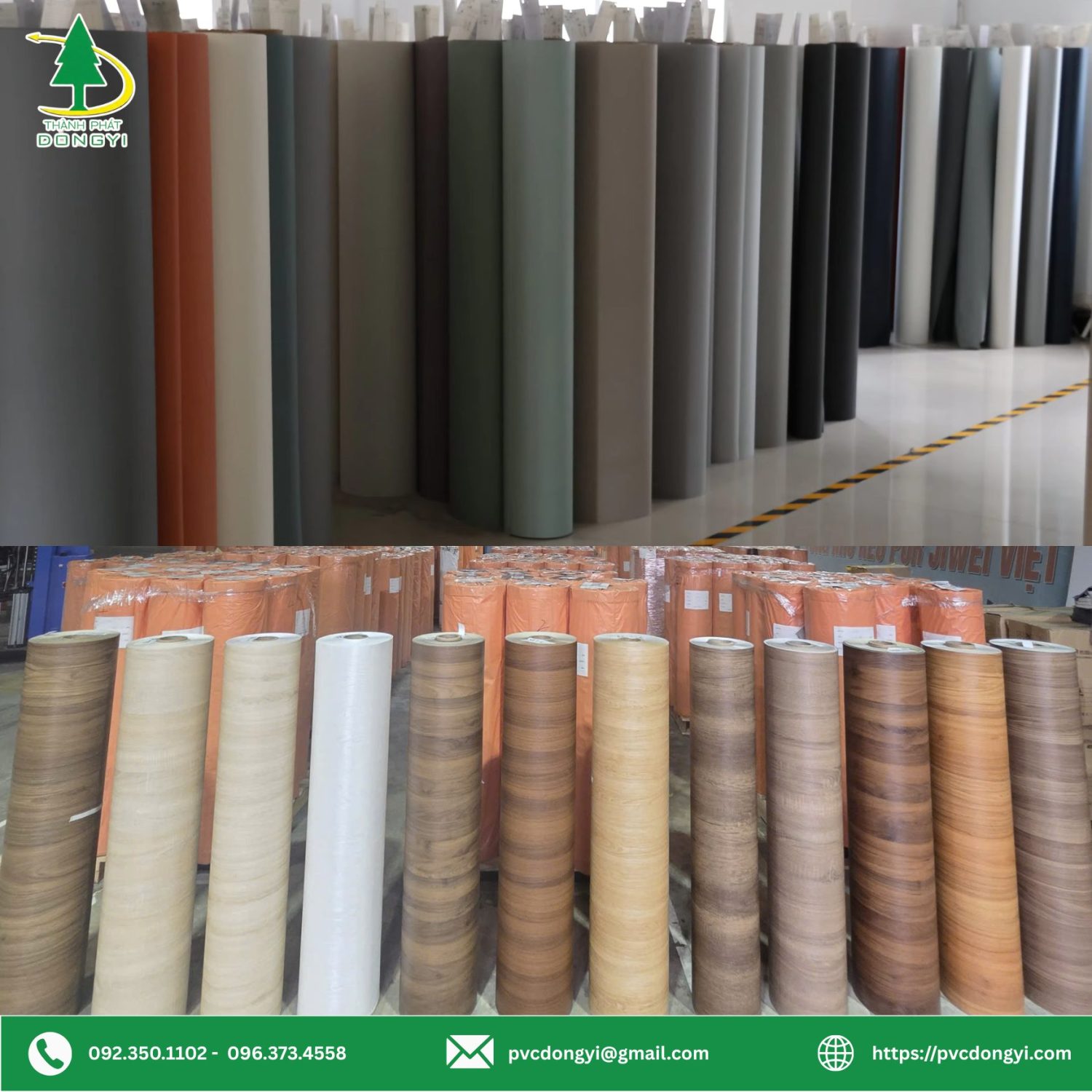 Các mã màu màng film PVC vân gỗ đa dạng