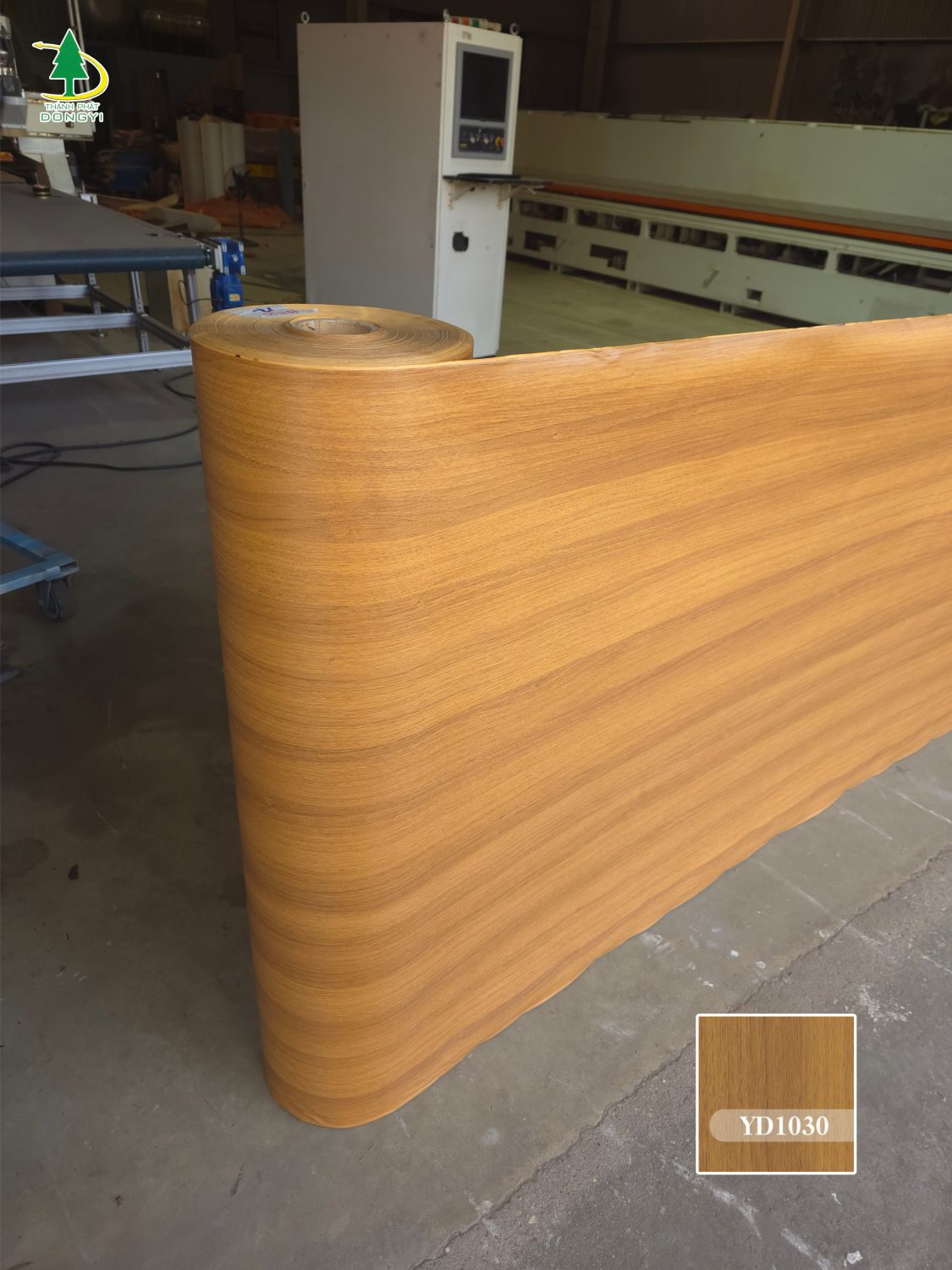 Màng film pvc vân gỗ sồi màu vàng mật ong mã YD1030 Thành Phát Dongyi-1 Màng film pvc vân gỗ sồi màu vàng mật ong mã YD1030 Thành Phát Dongyi-1