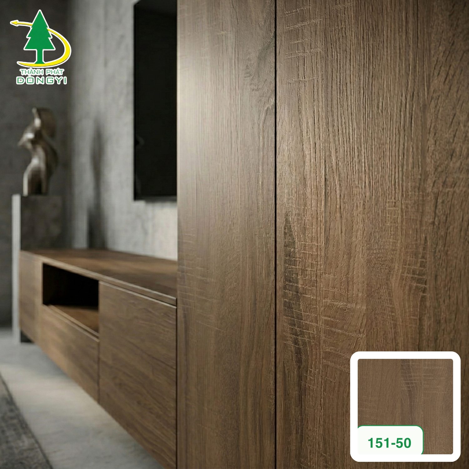 Màng film pvc vân gỗ sồi Sonoma Màu Sáng