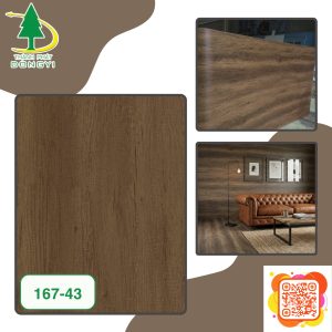 Màng film pvc vân gỗ sồi cổ điển mã 167-43 Thành Phát Dongyi ECOMIN 444