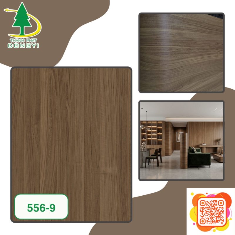 Màng Film PVC Vân Gỗ Óc Chó Snug Walnut Mã 556-9 (ECOMIN 612)