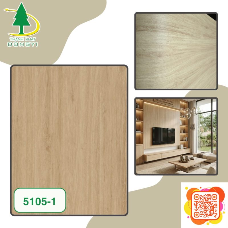 Màng Film PVC Vân Gỗ Sồi Santana Mã 5105-1 ( ECOMIN 388 )