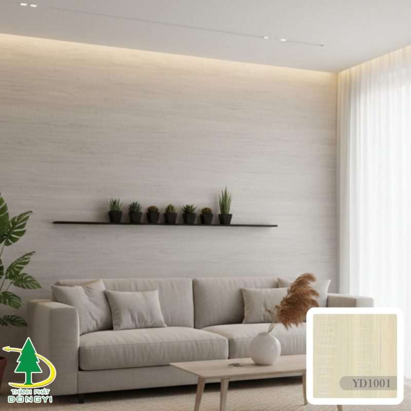 Ảnh nội thất sử dụng màng film pvc vân sồi YD1001 của Thành Phát Dongyi