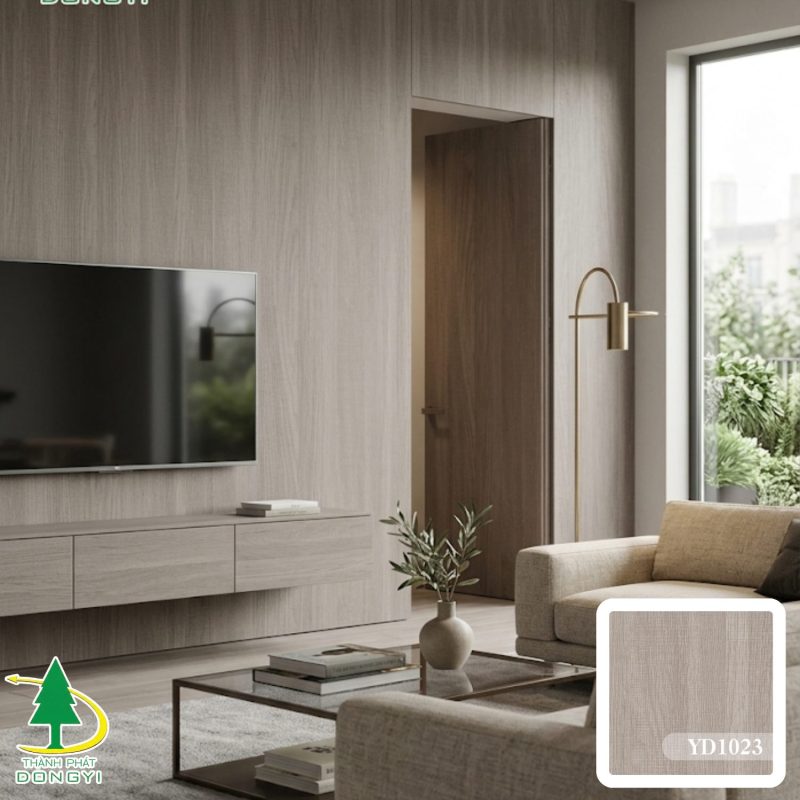 Ảnh nội thất sử dụng màng film pvc vân sồi YD1023 của Thành Phát Dongyi