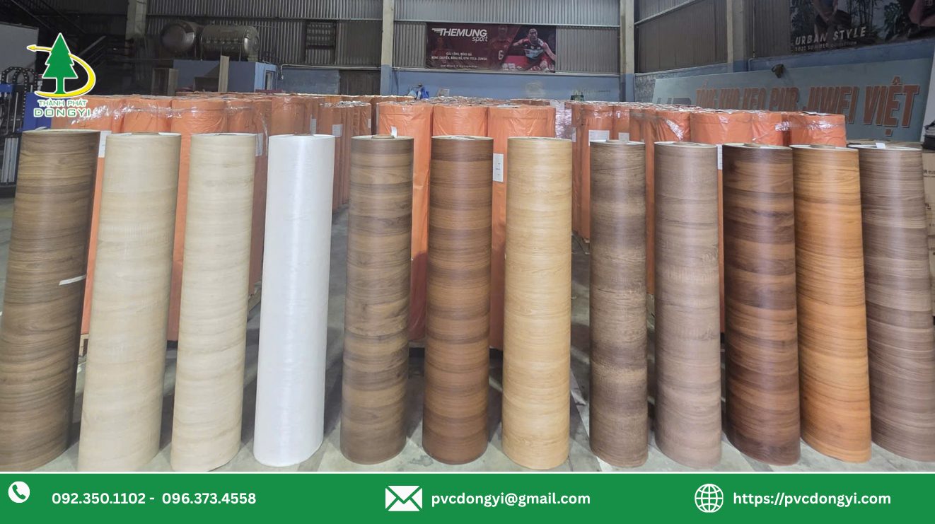 Kho màng film PVC quy mô lớn tại Thành Phát Dongyi