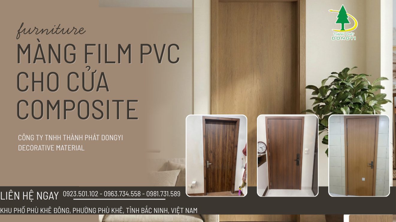 Màng film pvc cho cửa nhựa composite