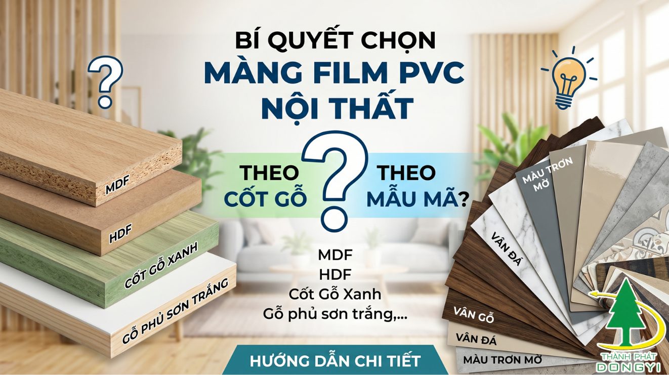 Bí quyết chọn màng film PVC nội thất