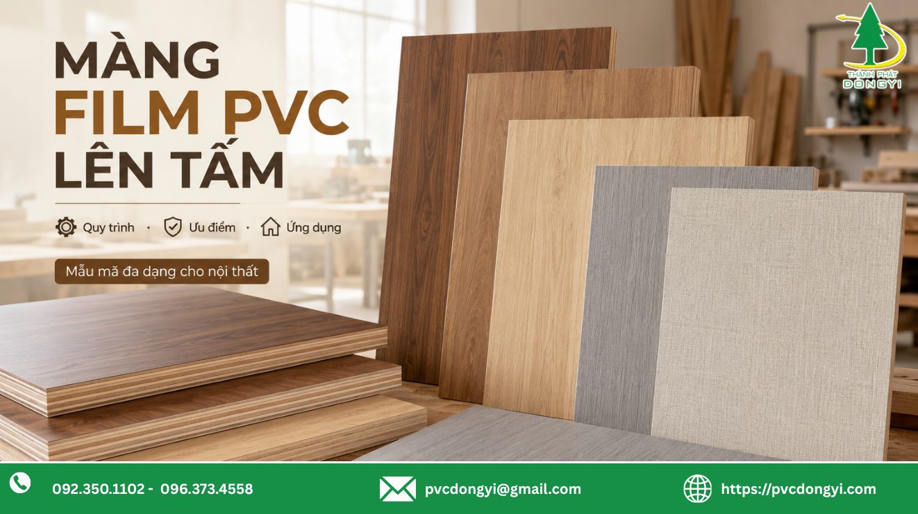 Màng film pvc lên tấm Thành Phát Dongyi