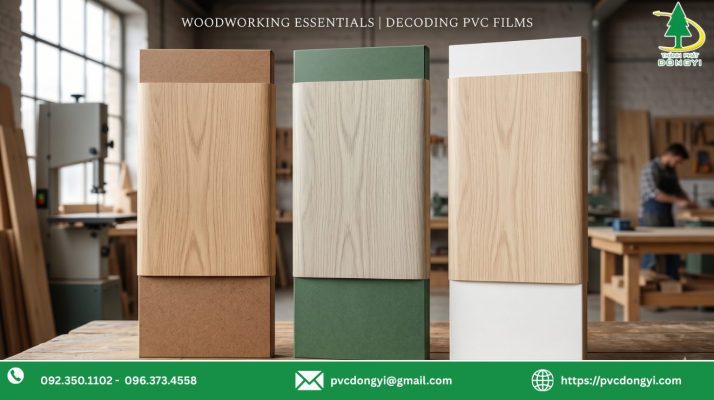 Tại sao cùng một mẫu phim PVC lên mỗi loại gỗ lại cho màu khác nhau