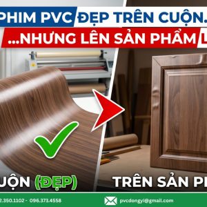 Vì Sao Mẫu Film PVC Đẹp Trên Cuộn Nhưng Lên Sản Phẩm Lại Lỗi Thành Phát Dongyi