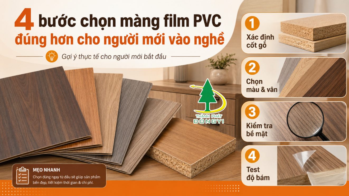 4 bước chọn màng film PVC đúng hơn cho người mới vào nghề