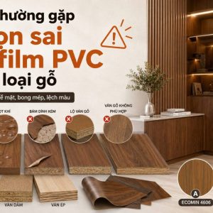 Những lỗi thường gặp khi chọn sai màng film PVC cho từng loại gỗ