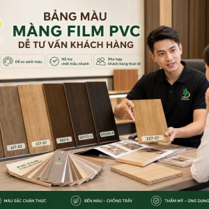 bảng màu màng film pvc dễ tư vấn khách