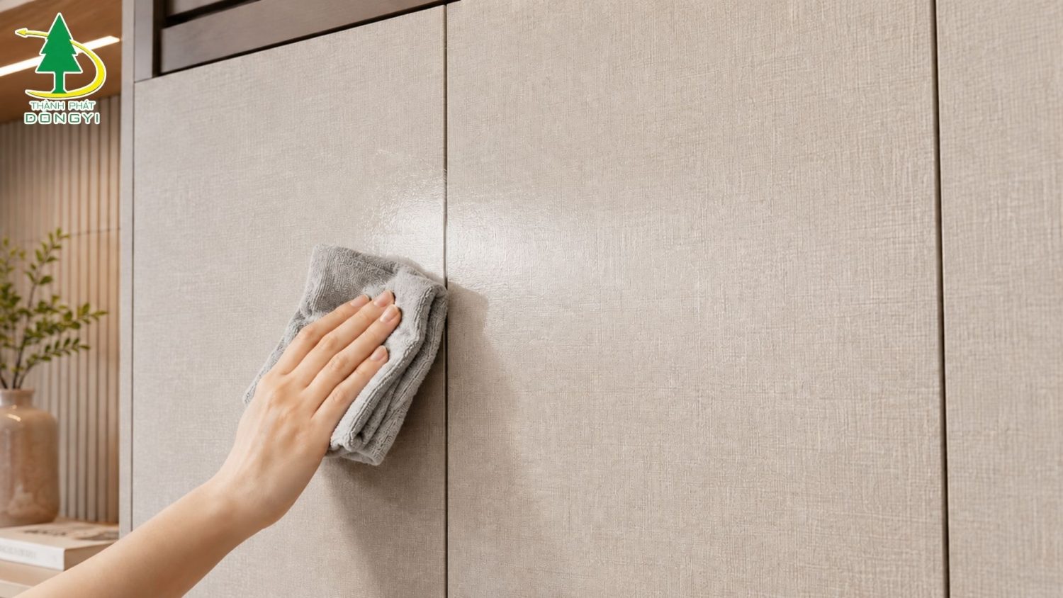 Vệ sinh bề mặt màng PVC vân vải